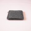 Kindle case made of black and dark gray wool felt