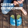 Choose your favorite custom color combination of slippers